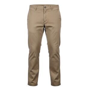 Banana Republic Mens 33x30 Aiden Chino Cotton Khaki Tan Slim Fit Business Casual